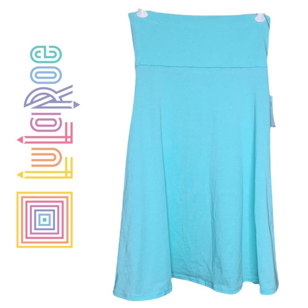 LuLaRoe Skirt/Strapless Tunic Aqua NWT